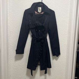Elevenses Black Trench Coat